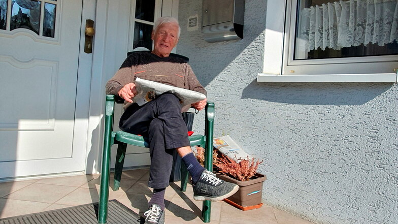 "Nicht so viel schimpfen": Der 94-jährige Harald Gabriel hat AfD-Mann Weigand seine Stimme gegeben.