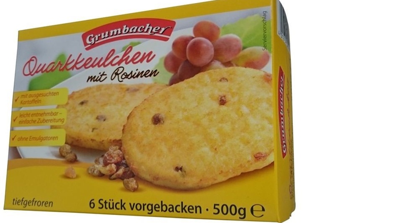 Quarkkeulchen sind ein Produkt der Grumbacher.