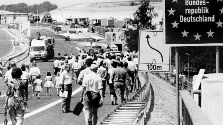Am 14. Juli 1994 war Verkehrsfreigabe der Brücke bei Ludwigsdorf