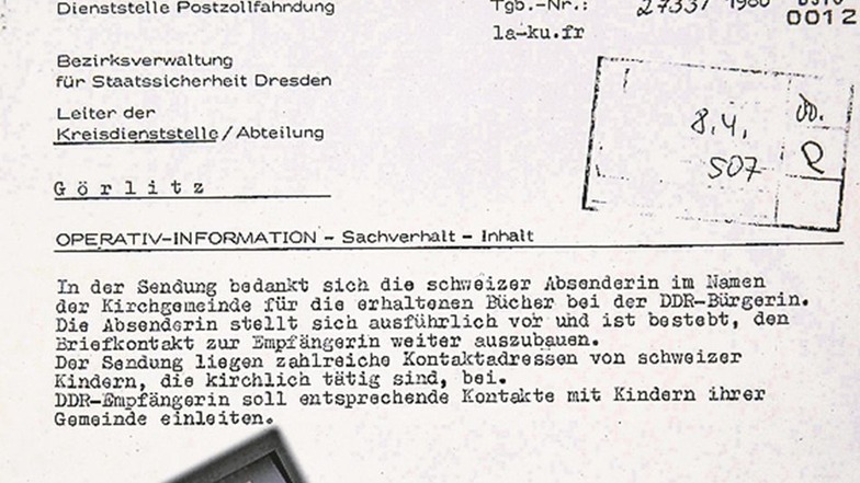 Ausgespäht: die Kopie einer Akte der Staatssicherheit der DDR.