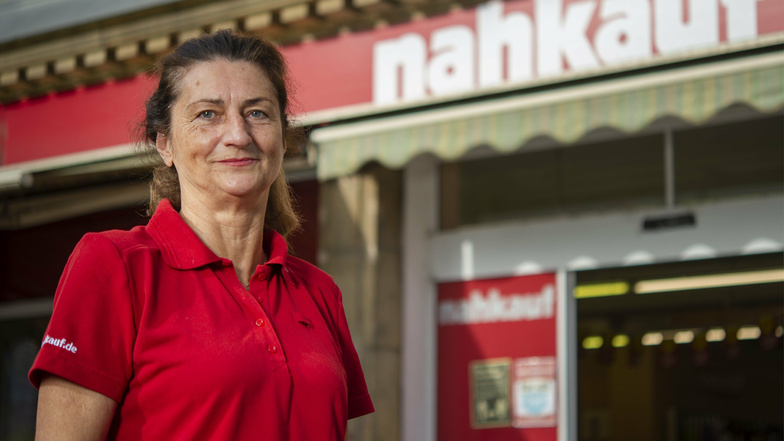 Margret Hütter ist die Geschäftsführerin von Nahkauf in Pirna in der Breiten Straße.