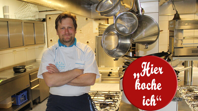 In der Elbklause in Niederlommatzsch kocht der Chef noch selbst. Doch zurzeit ist Erik Wagner in seiner Küche ganz allein.