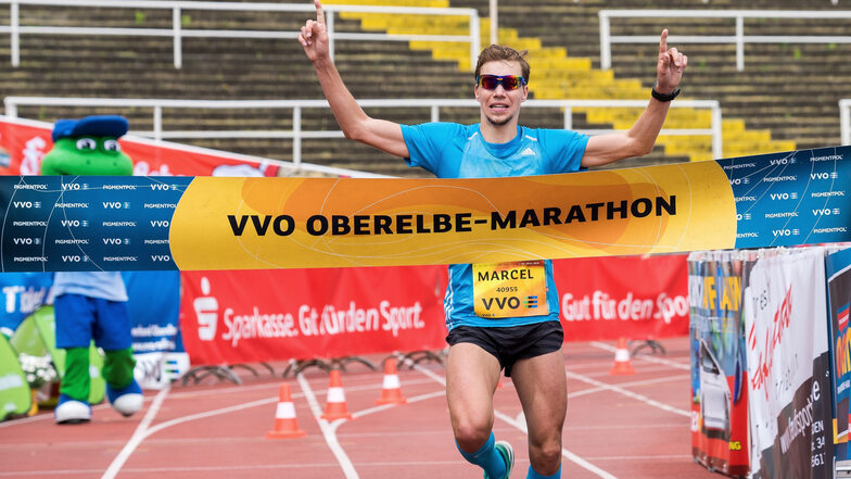 Marcel Bräutigam gewann den 22. Oberelbe-Marathon.