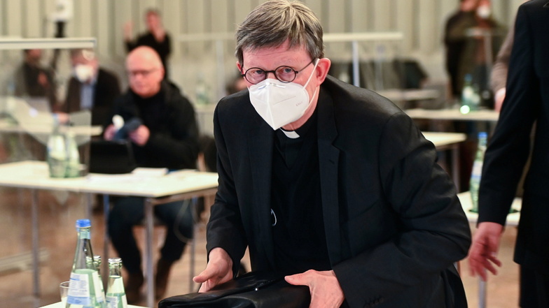 Kardinal Rainer Maria Woelki, Erzbischof von Köln, bei der Vorstellung eines Gutachtens zum Umgang des Erzbistums Köln mit sexuellem Missbrauch.