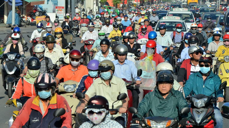 In Ho-Chi-Minh-Stadt hat jede Familie einen Motorroller – mindestens.