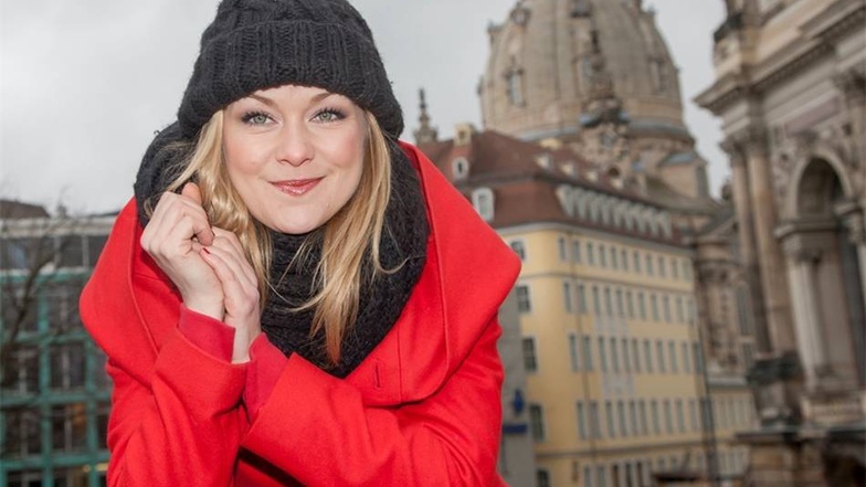 Die deutsche Sängerin Linda Hesse ist am Freitag auf eine Stippvisite nach Dresden gekommen.