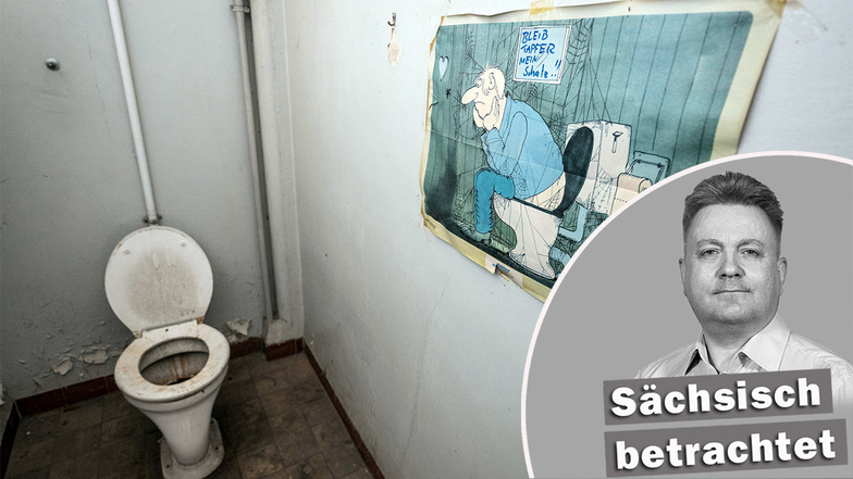 Wer zerstört in Sachsen regelmäßig Toiletten? Das können nur absolute Spezialisten aufklären - eindeutig ein Fall für den Verfassungsschutz.