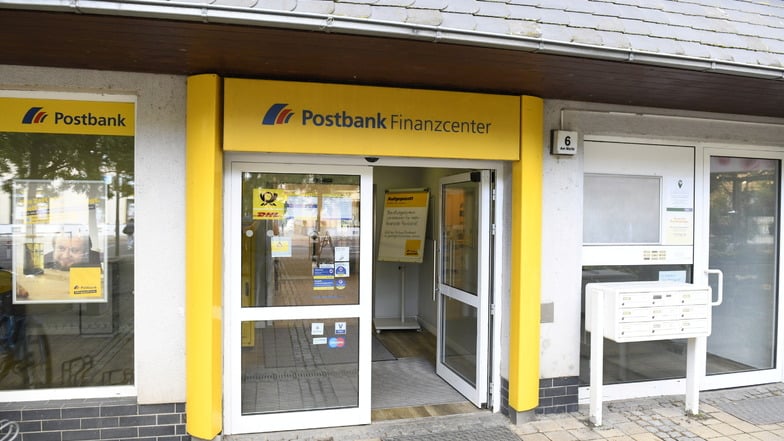 Die Postbank im Herzen von Potschappel: Ab dem 20. August werden dort laut Unternehmensangaben keine Postdienstleistungen mehr angeboten.