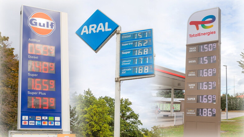 Die Preise für Benzin und Diesel sind zwischen Niesky und Görlitz besonders hoch. Landeinwärts Richtung Bautzen wird deutlich weniger verlangt.