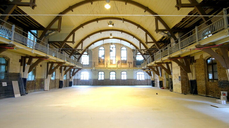 Die Dachkonstruktion sowie der Fußboden in der Jahnhalle sind im vorigen Jahr erneuert worden – auch mit Unterstützung durch die Deutsche Stiftung Denkmalschutz.