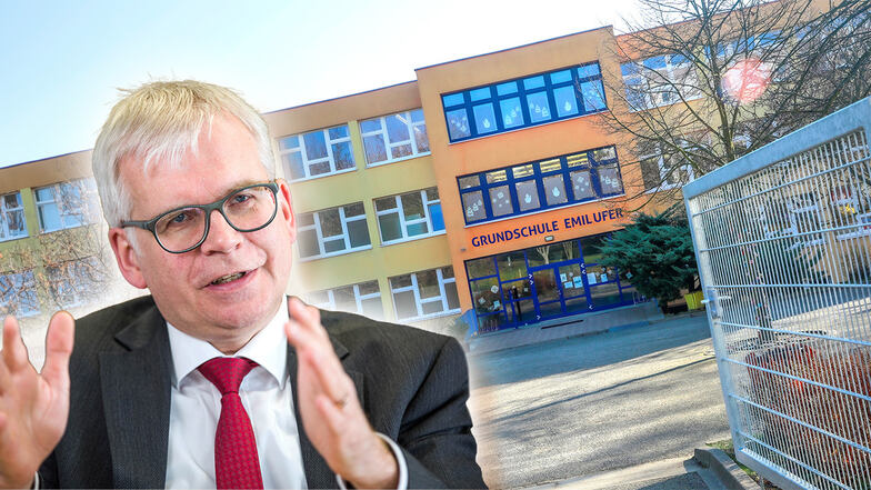 CDU-Minister besucht Olbersdorfer Grundschule - Gemeinde hält das für unzulässig