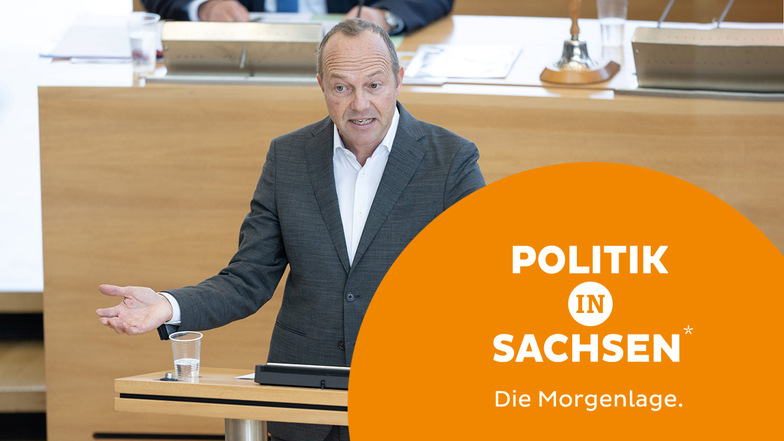 Energieminister Wolfram Günther (Grüne) am Mittwoch im Sächsischen Landtag.