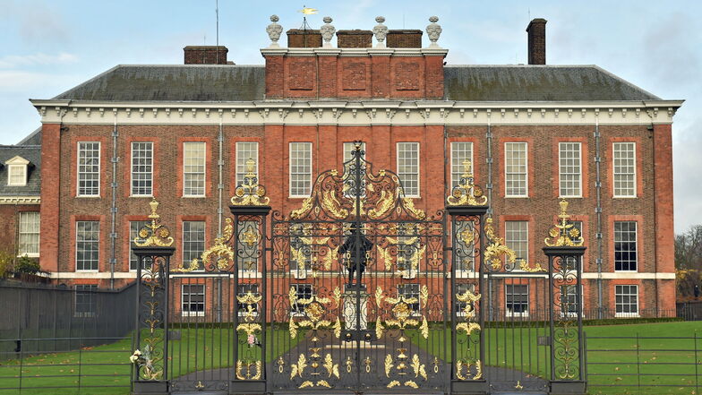 Außenaufnahme vom Kensington Palast in London. Der britische Prinz William und seine Frau Herzogin Kate werden mit ihrer Familie nach Windsor umziehen. Mit dieser Mitteilung bestätigte der Kensington-Palast schon seit langem kursierende Gerüchte.