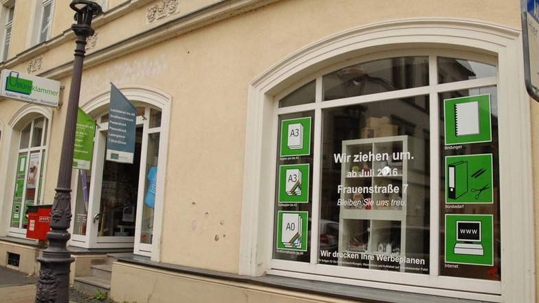 ... und die „Büroklammer“ in der Böhmischen Straße werden zu einem Fachgeschäft in der Frauenstraße 7 zusammengelegt.  Der Verkauf im neuen Domizil beginnt bereits Ende Juni. Die feierliche Eröffnung ist für den 1. Juli geplant.