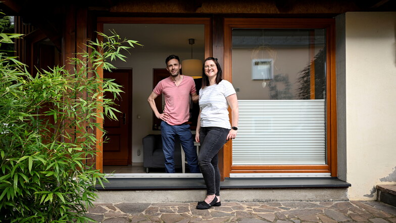 Gäste willkommen: Alexander und Sylvia Pohl tauschen seit drei Jahren ihr Haus in Coswig.