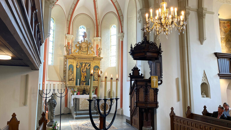 Die prächtige Innenausstattung der Frauenkirche. 