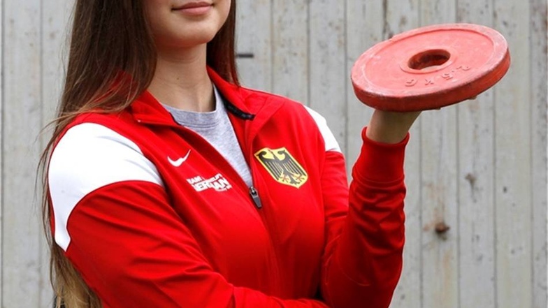 Die Eibauer Gewichtheberin Sina Franziska Schache gewann Bronze bei der Jugend-EM.