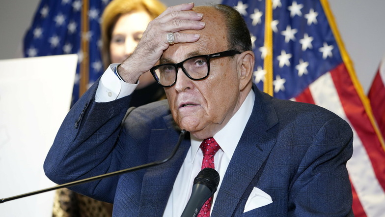 Bekannt durch teils skurrile Auftritte: Rudy Giuliani