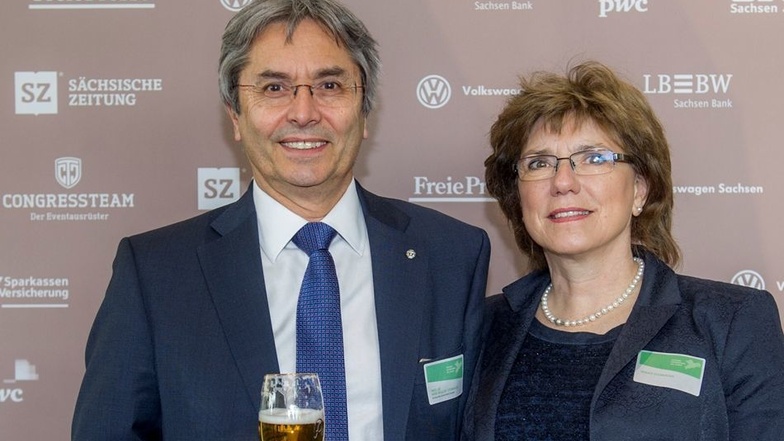 Der Rektor der TU Dresden, Professor Hans Müller Steinhagen, gehört mit seiner Frau Renate zu den langjährigen Gala-Gästen.