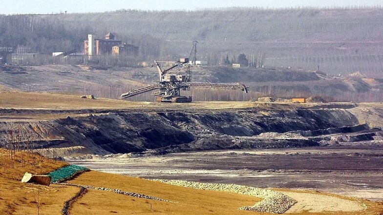 Ein Bild von 2002: Das stillgelegte Kohle-Tagebaugebiet Berzdorf.