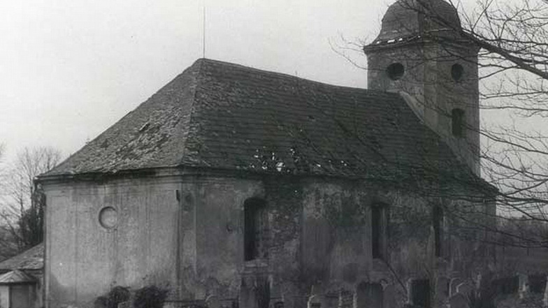 So sah die Kirche in Václavice aus, deren Abriss 1976 erfolgte.