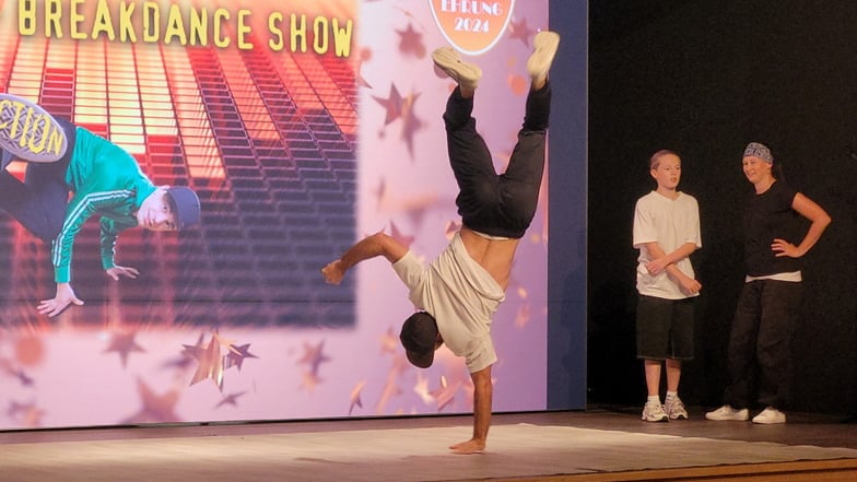 Die Breakdance-Gruppe "Skyliners" aus Meißen gestaltete den Showteil.