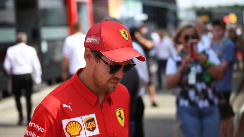Kaum noch Chancen auf den WM-Titel: Sebastian Vettel beim Großen Preis von Deutschland.