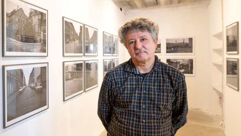 Der Schweizer David Bosshard hat 1988 in Dresden studiert. Heute stellt er seine Fotografien von damals in der Ausstellung "Ansichtssache" aus.