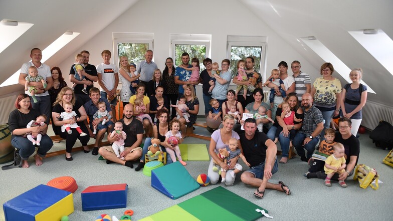 36 Kinder wurden zum Ostrauer Babyempfang eingeladen. Der fand wie gewohnt in der Kita Ostrau statt.