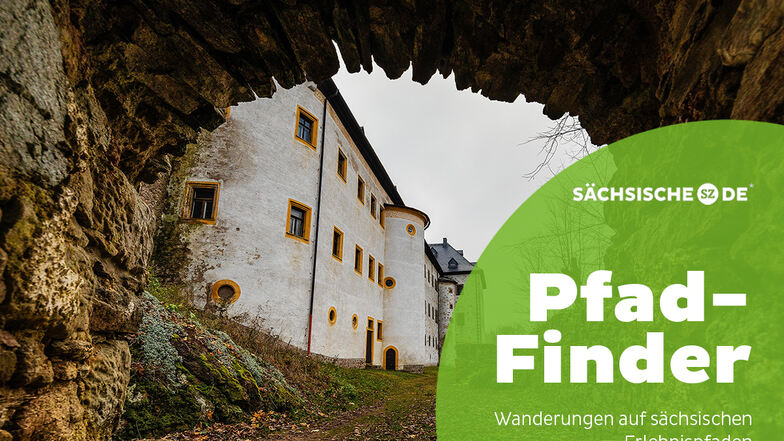 Durch diesen Bogen führt der Silbermann-Pfad am Schloss Frauenstein oberhalb von Gottfrieds Heimatstadt. Dort erinnert seit 1983 ein Museum an den berühmten Orgelbaumeister.