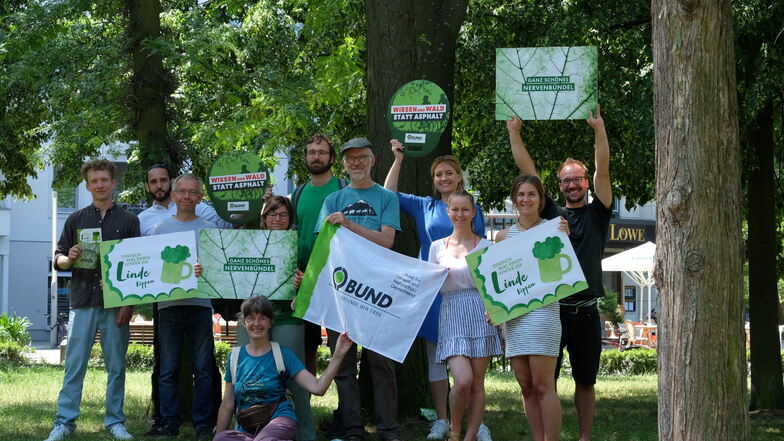 Am Mittwoch stellte der Naturschutzverband BUND eine neue Kampagne vor, die auf den Zustand der Stadtbäume in Dresden aufmerksam machen soll.