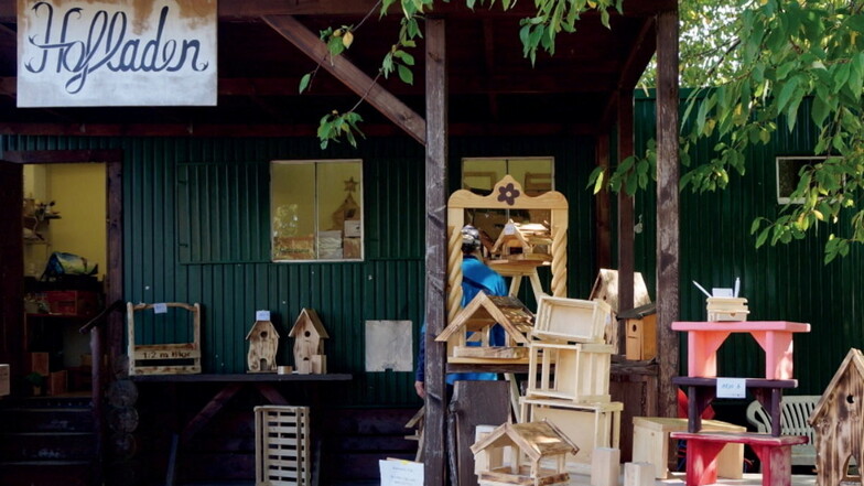 Der Hofladen der JVA Zeithain hält viele Produkte bereit, die Gefangene hergestellt haben.