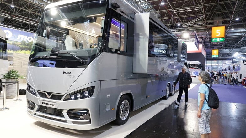 Luxusappartement mit Garage: Dieses Fahrzeug der in Deutschland ansässigen Marke Variomobil kostet, so wie es hier steht, um die zwei Millionen Euro.