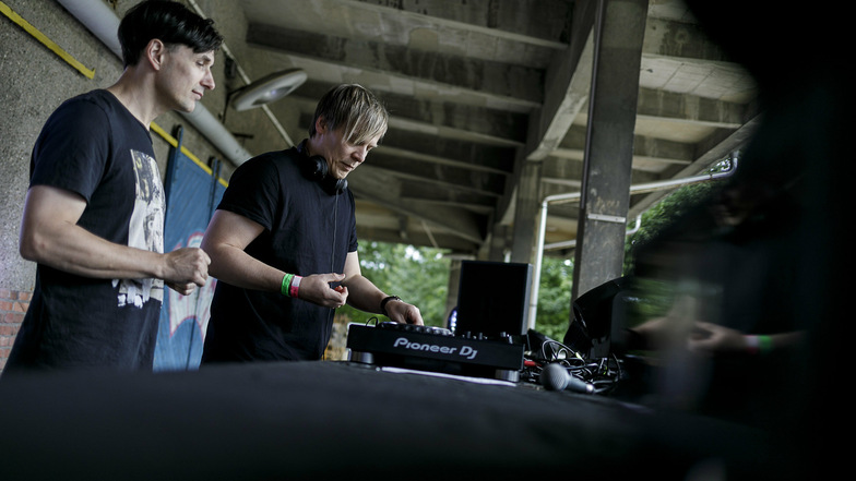 Ein seltener Auftritt in Corona-Zeiten: Die Löbauer DJs waren im Juli beim Euphonic Family Open Air in Görlitz dabei.