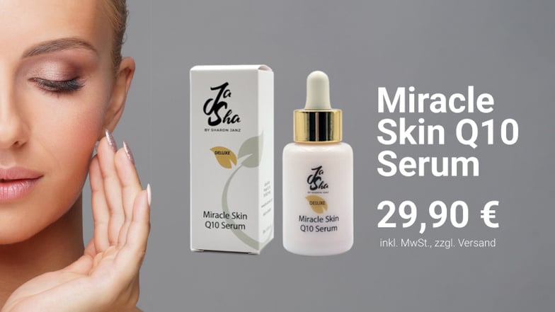 Das Miracle Skin Q10 Serum ist feuchtigkeitsspendend und für die beanspruchte Haut konzipiert.