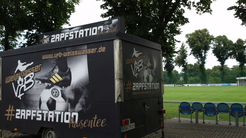Zur Versorgung von Fans und Sportlern angeschafft: die VfB-Zapfstation.