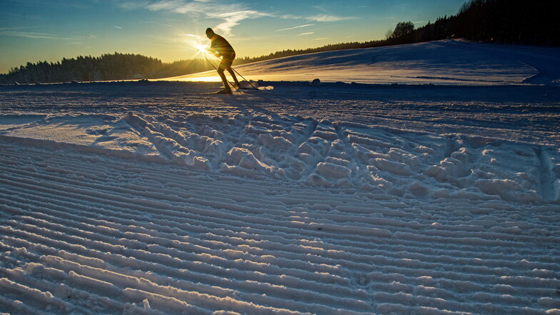 Im Landkreis Bautzen herrschen jetzt vielerorts beste Bedingungen für Wintersport.