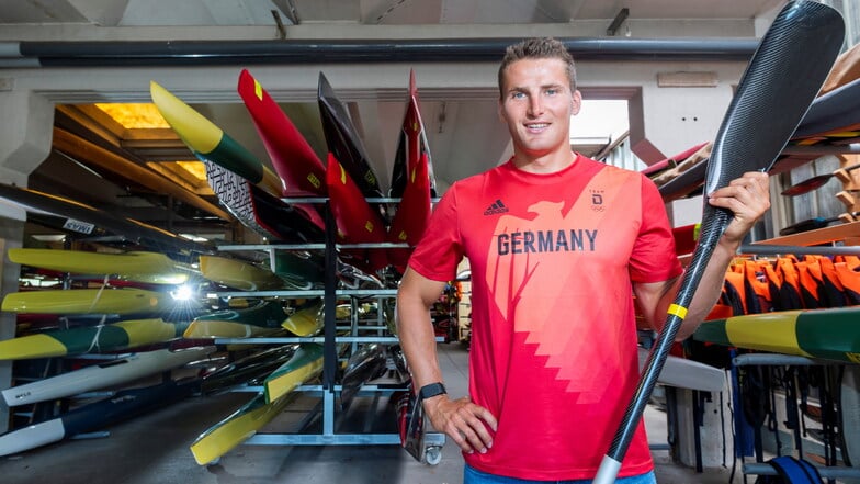 Tom Liebscher-Lucz greift in Paris nach seinem dritten Olympia-Gold mit dem deutschen Kajak-Vierer. Es wäre ein historischer Erfolg.