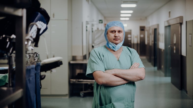 Ein Durchkämpfer: Miroslav Ankudinov ist neuer Chefarzt der Gefäßchirurgie in der Helios Klinik in Freital.