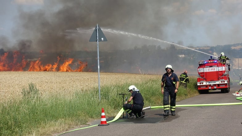 Polizei sucht Zeugen für Feldbrand in Döbeln
