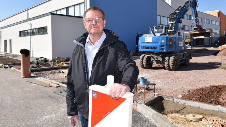 Über 23 Jahre leitete André Börner das Bauamt in Wilsdruff. In seine Amtszeit fällt der Neubau des Gymnasiums.