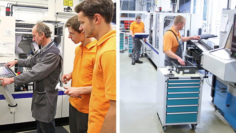 Die FeinwerkTechnik GmbH in Geising bildet Fachkräfte für Metalltechnik sowie Industriemechaniker (m/w/d) für Feingerätetechnik aus.