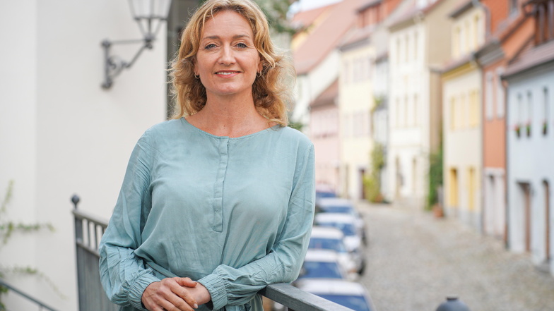 Caren Lay ist Bundestagsabgeordnete der Partei Die Linke und Direktkandidatin für die Wahl am 26. September im Wahlkreis Bautzen I.