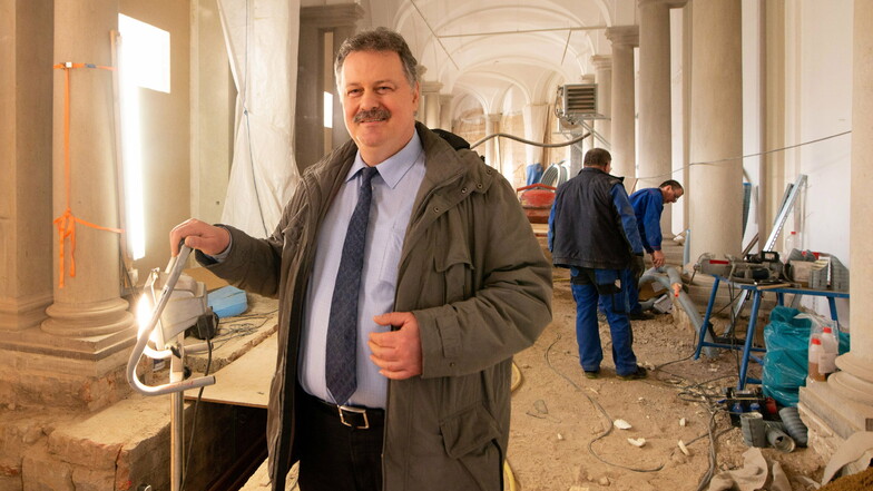 SIB-Niederlassungsleiter Ulf Nickol inspizierte regelmäßig den Ausbau der Bogengalerie L. Hier war er im Februar vergangenen Jahres dort unterwegs, als die Arbeiten voll im Gange waren.