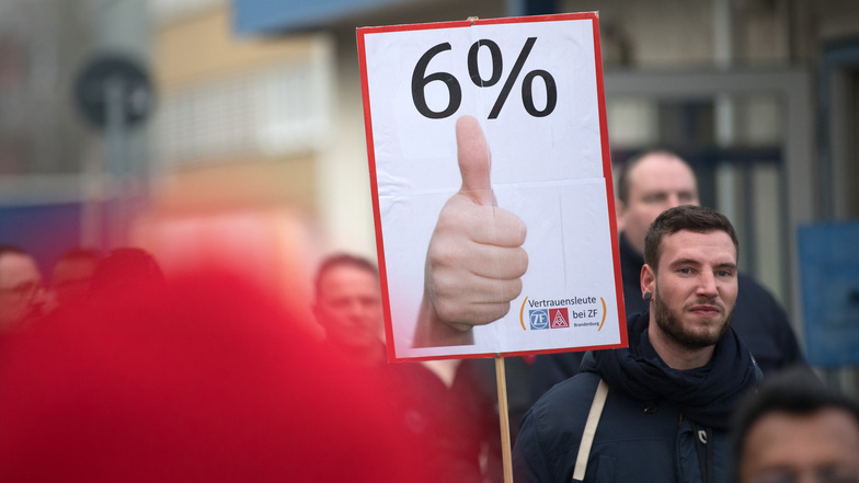 In der Tarifrunde 2019 liegen die Forderungen der Gewerkschaften zumeist zwischen 5,5 und 6 Prozent.