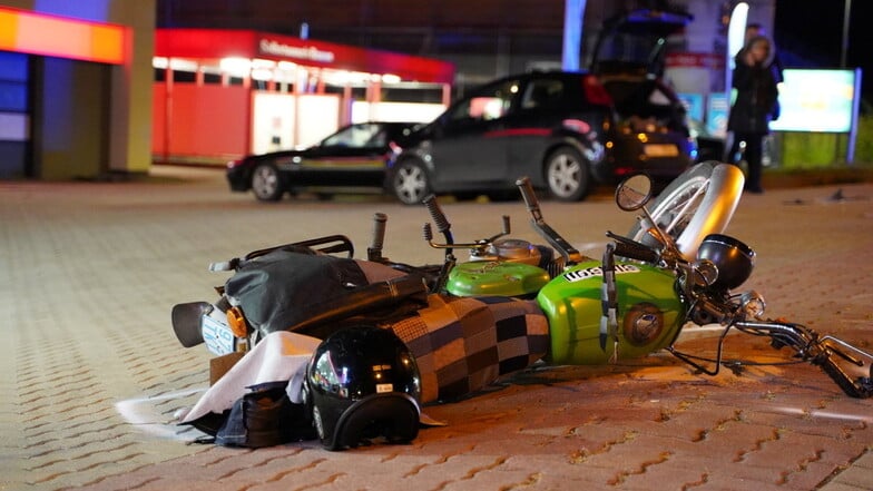 Bautzen: Simson-Fahrer bei Unfall schwer verletzt