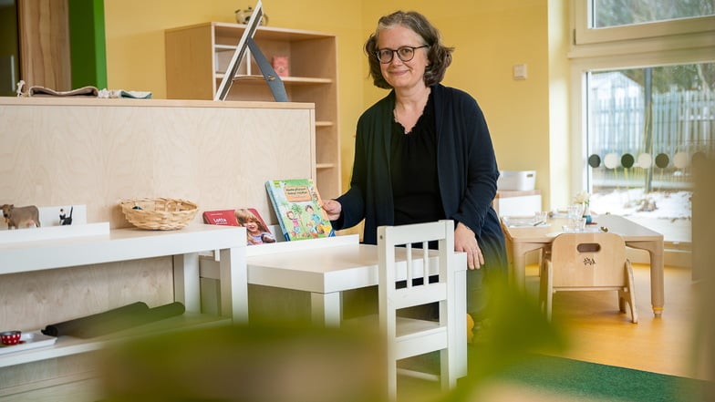 Manja Buhse ist neue Leiterin in der neuen Kindertagesstätte "Südstadtkinder" in der Fichtestraße in Görlitz.