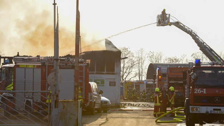 Die Feuerwehr war am Freitag im Doberschützer Ortsteil Sprotta im Einsatz.