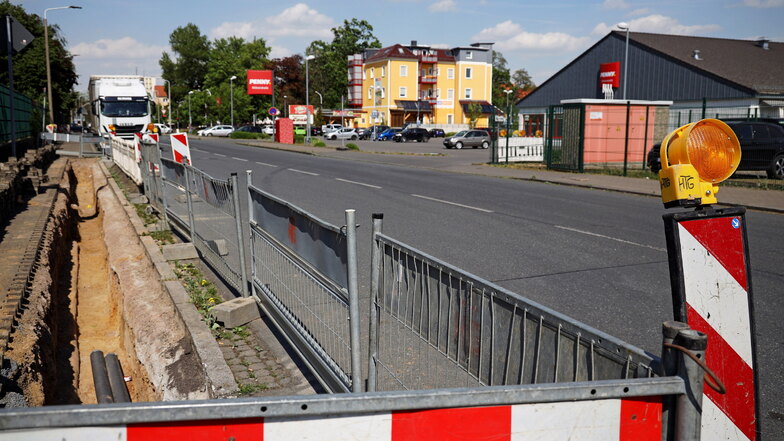 Klötzerstraße in Riesa nur in eine Richtung befahrbar