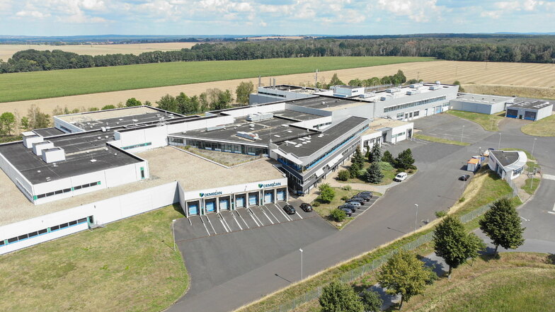 Der frühere Löblein-Schlachthof in Naunhof ist jetzt Sitz der Cannabis-Produzenten Demecan.